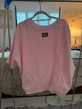 Daily Drills Light Pink Relaxed Crewneck Sweatshirt L/XL
